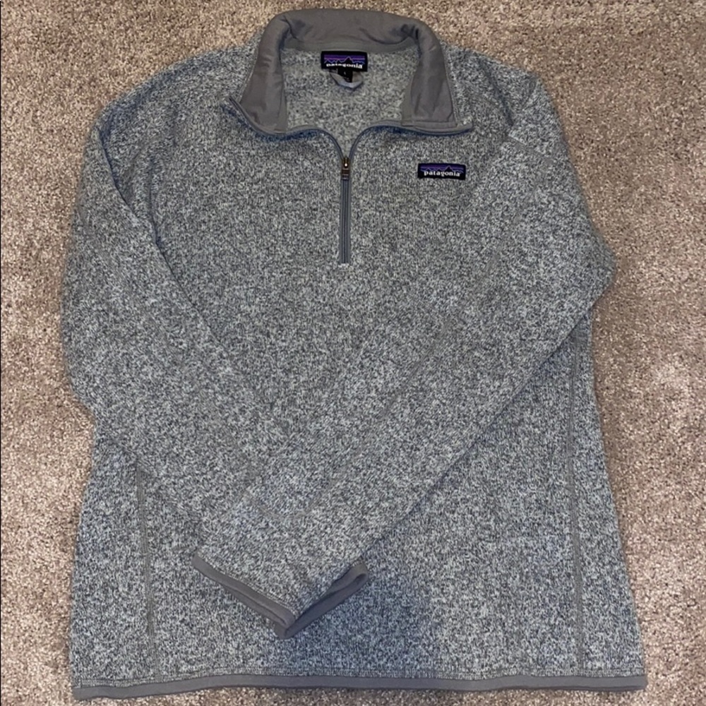 Grey Patagonia 3/4 zip up jacket